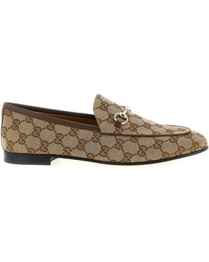 Gucci Polyester Slip-On Loafers - Brown