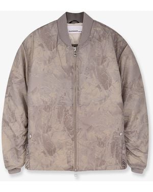 Oamc Peacemaker Minimal Printed Fabric Bomber - Natural