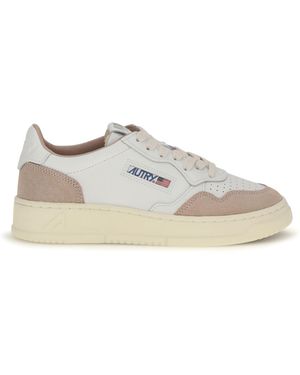 Autry Medalist Low Leather Sneakers/Phard - White