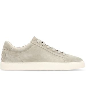 Tod's Suede Sneakers Calf Sneakers - Natural