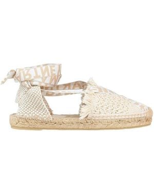 Stella McCartney Logo Canvas Espadrilles - Natural