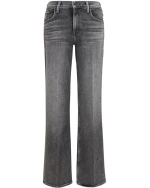 Mother The Bookie Sneak Jeans Cotton - Grey