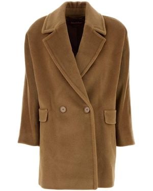 コート MAX MARA SLATE WOOL MOLO COAT Max Mara Slate Wool Molo Coat in Black | Lyst