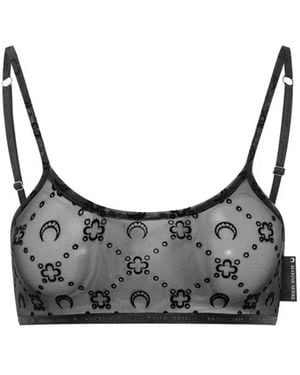 Marine Serre Bralette Moonogram - Gray