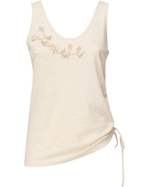 Fendi Top With Logo Embroidery - White