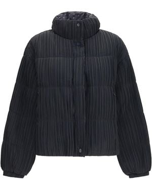 GONGDID DESIGN Reversible High-Neck Puffer Jacket - Blue
