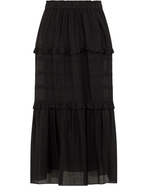 Isabel Marant Long Skirt Cotton - Black
