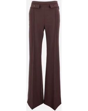 Elisabetta Franchi Palazzo Pants - Brown