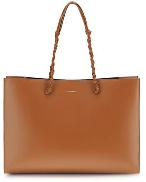 Jil Sander Tangle Tote Bag - Brown