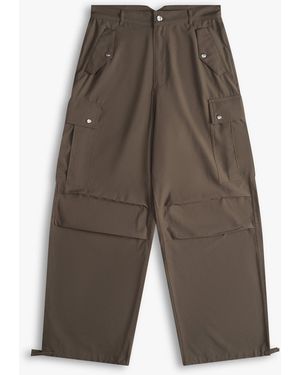 Rhude Linen Parachute Pants - Gray