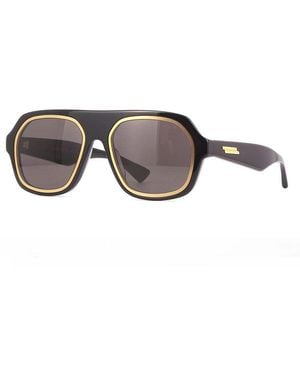 Bottega Veneta Sunglasses Aviator Full Rim, Frame And Lens Bv1217S001 Default Title - Grey
