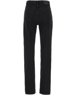 Saint Laurent Used Paris Denim Carrot-Fit Jeans in Black | Lyst