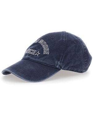 Golden Goose Cotton Logo Hat - Blue