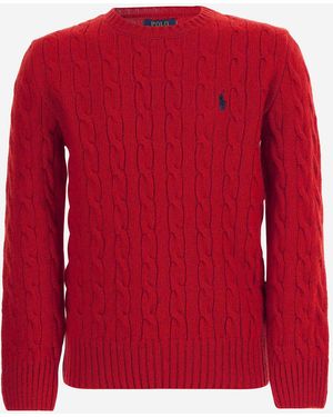 Polo Ralph Lauren Cable-Knit Cashmere Jumper Wool - Red