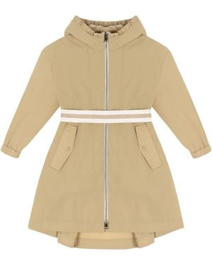 Moncler Hooded Windbreaker Aloysha Polyamide Jacket - Natural