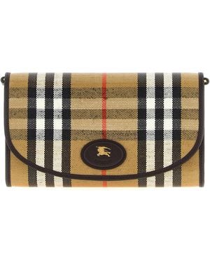 Burberry Highlands Wallet On Chain Wallets, Card Holders - Gray