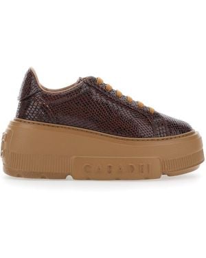 Casadei Sneakers Nexus Leather Sneakers - Brown