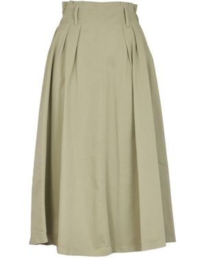 Forte Forte Elastic Twill Skirt in Green Lyst UK