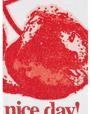 Ganni T-Shirts And Polos - Red
