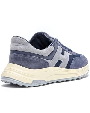 Hogan Trainers Suede And Fabric Upper - Blue