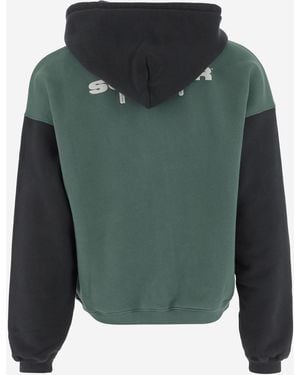 SUMMER GAMES Logo Cotton Sweatshirt Organic Sweatshirts - Green