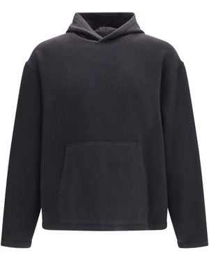 Rier Hooded Sweater Fleece Wool Ovis Aries - Blue
