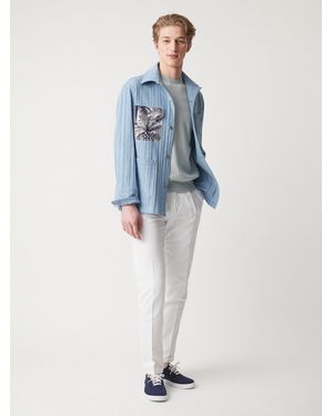 Doppiaa Aapice Denim Jacket Coats - Blue