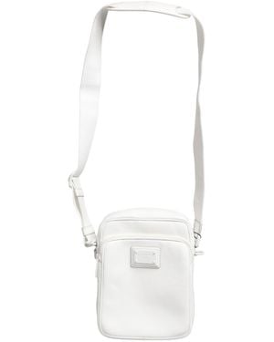 Dolce & Gabbana White Logo Plaque Crossbody Shoulder Borse Men Bag
