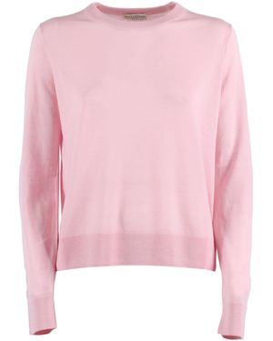 Ballantyne R Neck Pullover - Pink