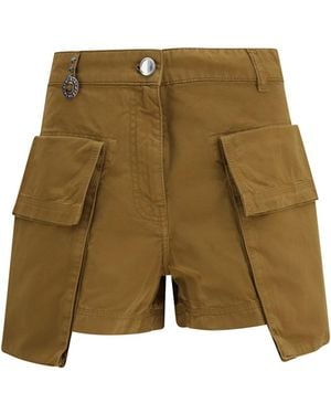 Pinko Kiwi Cargo Shorts - Natural