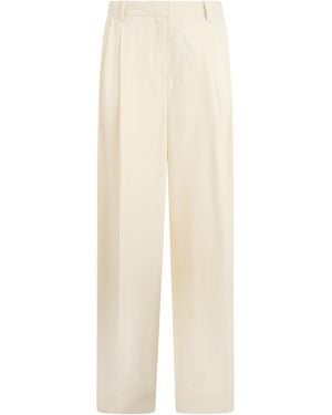 TOTEME Pants With Pleats Viscose Trouser Suits - White