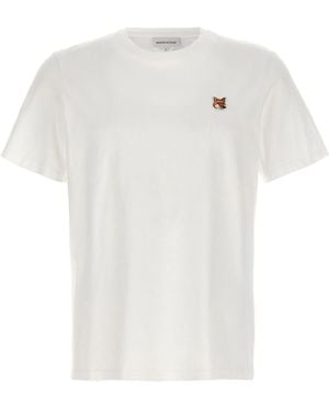Maison Kitsuné Fox Head Embroidered T-Shirt - White