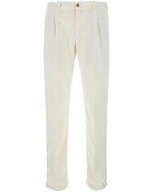 PT Torino Pants Union 1 Pince Cino Technical Fabric - White