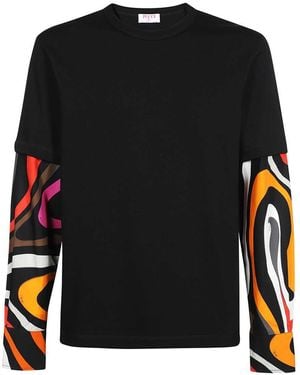 Emilio Pucci Long Sleeve Top - Black