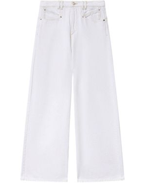 Isabel Marant Lemony Denim Jeans - White