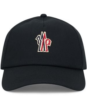 Moncler Cotton Cap Hat - Black