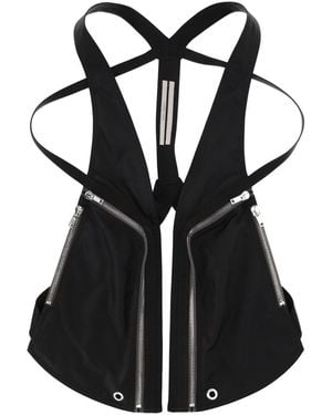 Rick Owens Bauhaus Vest Polyamide Polyurethane Waistcoats & Gilets - Black