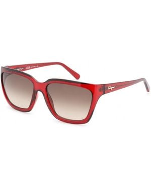 Ferragamo Ferragamo Sf1018S Rectangular Frame Sunglasses - Black