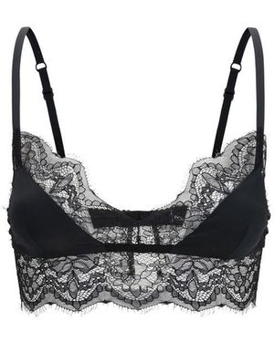 Dolce & Gabbana Black Silk Bra