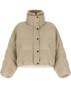 Brunello Cucinelli Cotton Full-Length Jacket Clothing - Natural