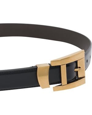 Versace Belts Calf Leather - Black