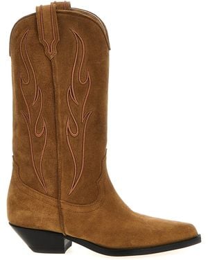 Sonora Boots Santa Fe Boots Calfskin Leather (Bos Taurus) Boots, Ankle - Brown