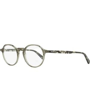 Moncler Moncler Ml5120 Oval Keyhole Bridge Eyeglasses - Black