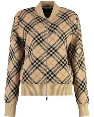 Burberry Zip Cardigan Cashmere Cardigans - Multicolour