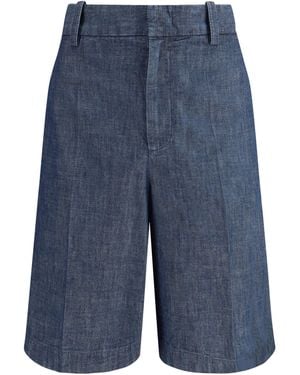 Jil Sander Cotton Bermuda Shorts - Blue