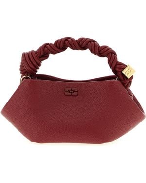 Ganni Bou Grained Handbag - Red