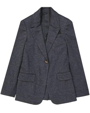 Brunello Cucinelli Wool Blazer - Blue