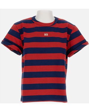 Wales Bonner City Cropped T Shirt - Red