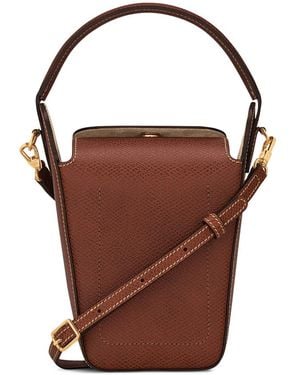 Longchamp Tote Bag With Detachable Strap Calf Leather: 100. Mini - Brown