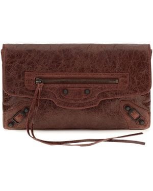 Balenciaga Le City Clutch - Brown